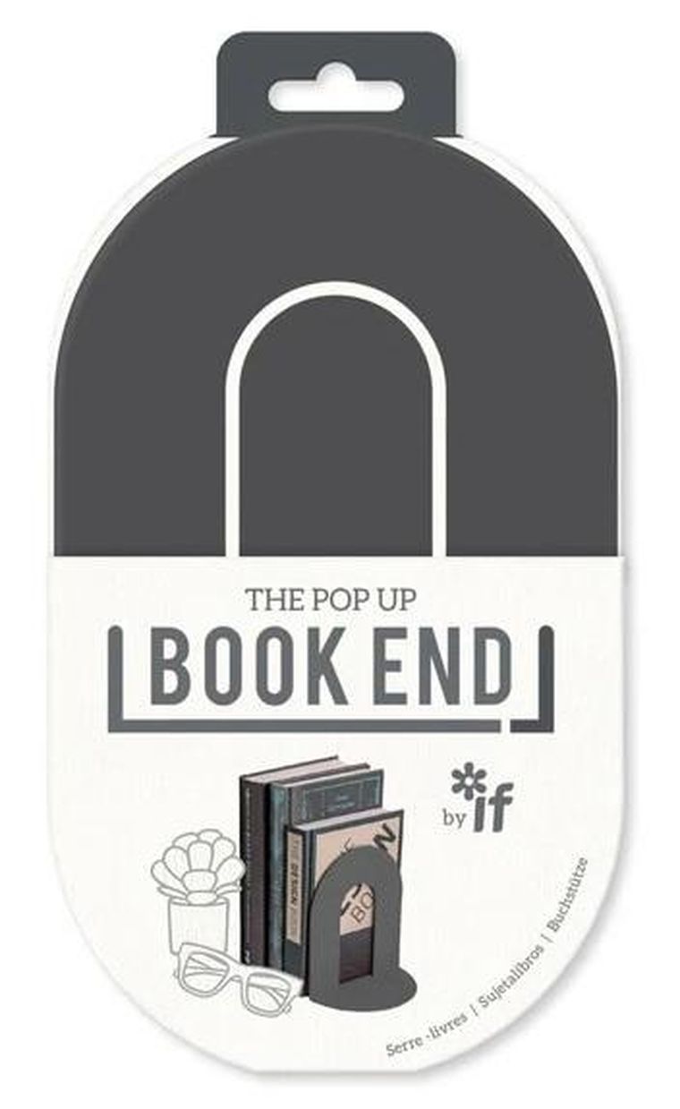 If, Book End, podpórka pod książki, ciemny szary