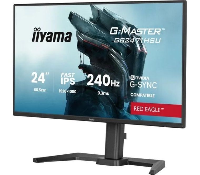 Iiyama, monitor, LED Fast IPS 23,8", GB2471HSU-B1, Red Eagle, 240Hz