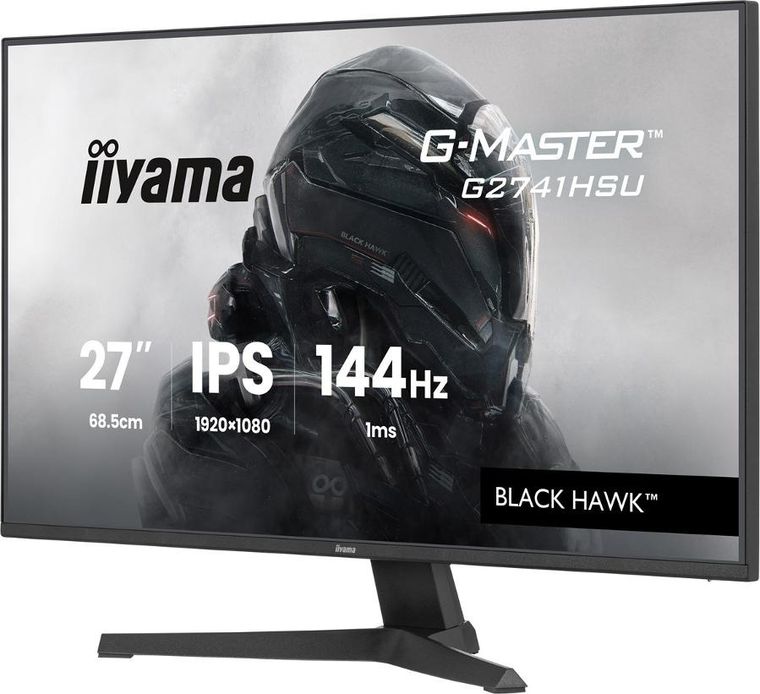 Iiyama, monitor, LED, IPS, 27", G2741HSU-B1, Black Hawk, 144 Hz