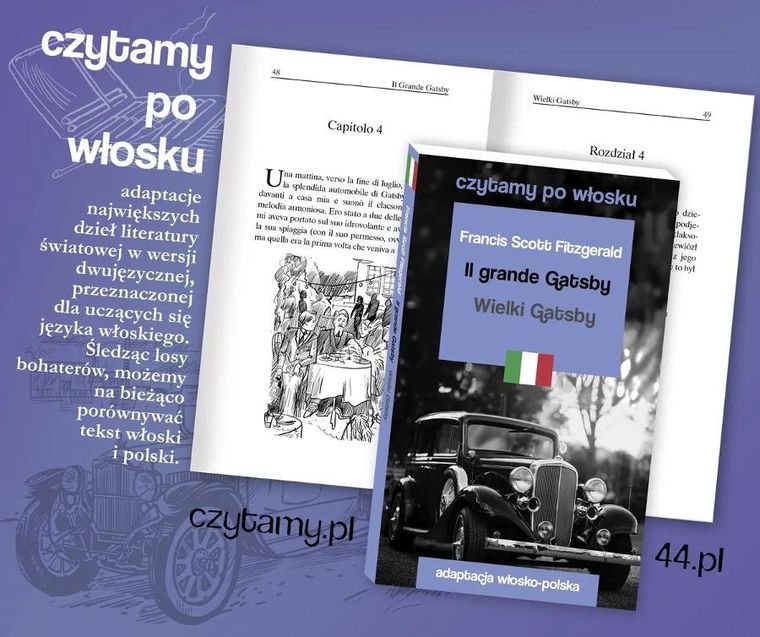 Il grande Gatsby. Wielki Gatsby. Czytamy po włosku