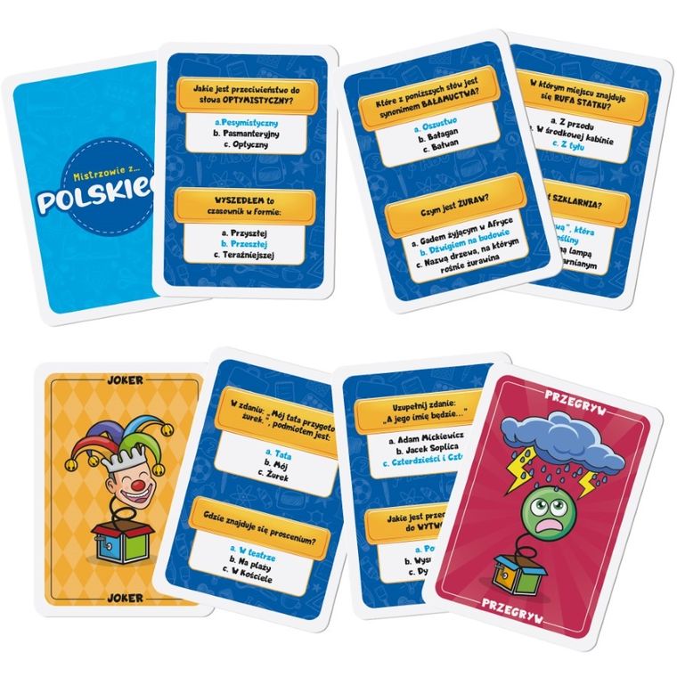 I'm a Genius, Mistrzowie z Polskiego, gra karciana