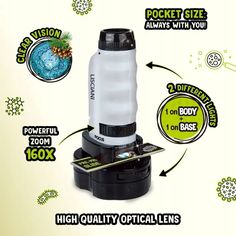 I'm a Genius, Przenośny mikroskop, zestaw edukacyjny