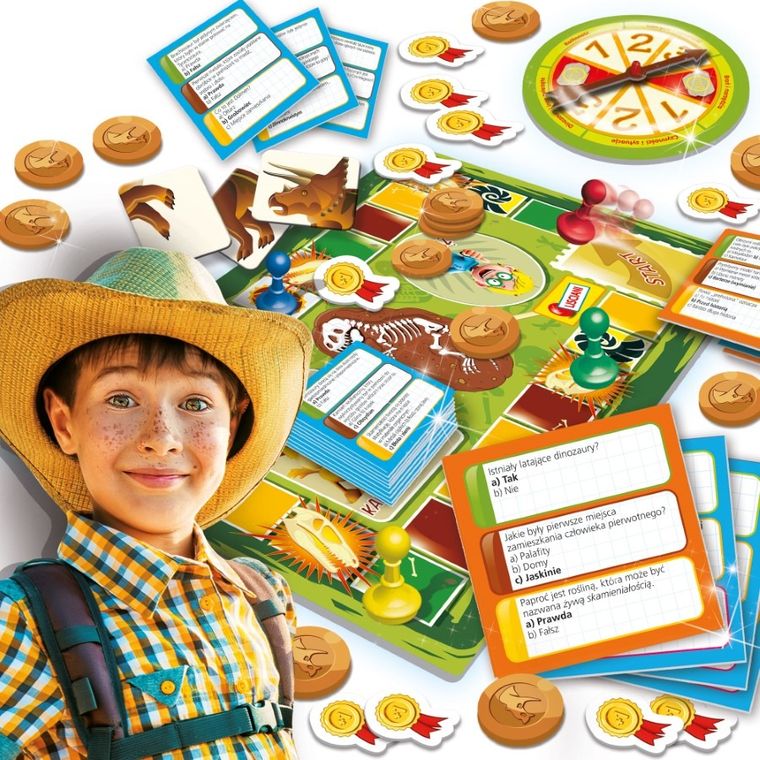 I'm a Genius, Quiz, Dinozaury i człowiek pierwotny, gra edukacyjna