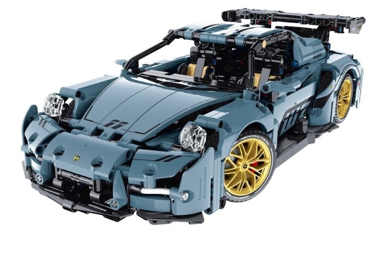 iM.Master, auto błękit, klocki model, 1:14, 1221 elementów