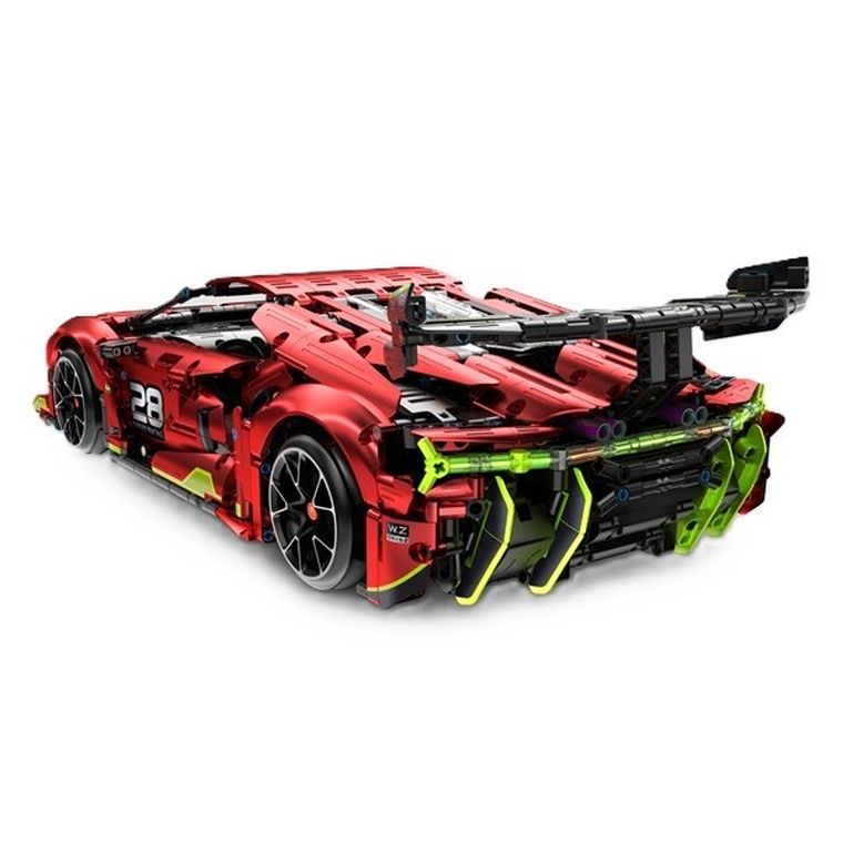 iM.Master, czerwona wyścigówka, pojazd zdalnie sterowany, 1:10, klocki konstrukcyjne, 1835 elementów
