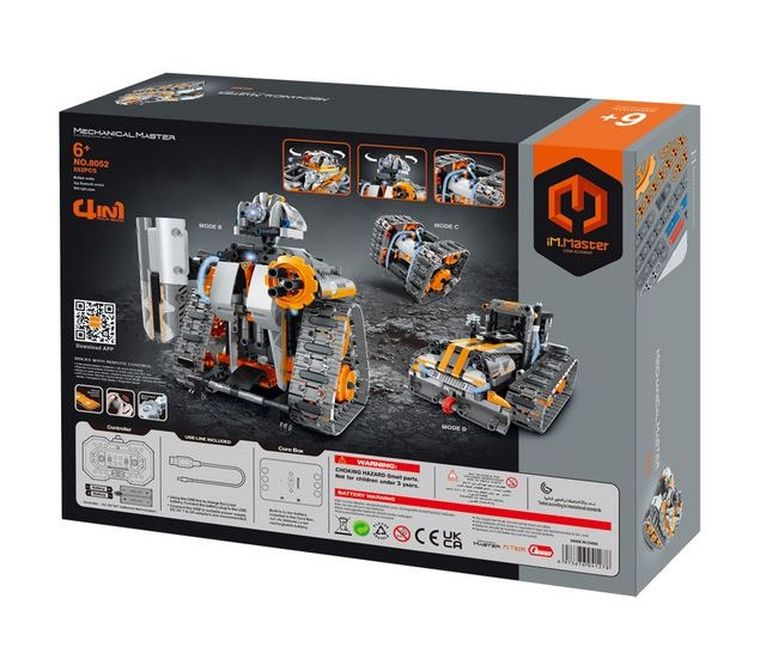 iM.Master, czołg 4w1 zdalnie sterowany, klocki, 552 elementy