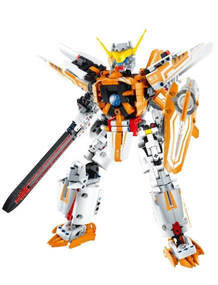 iM.Master, Mech wojownik żółty, klocki, 833 elementy