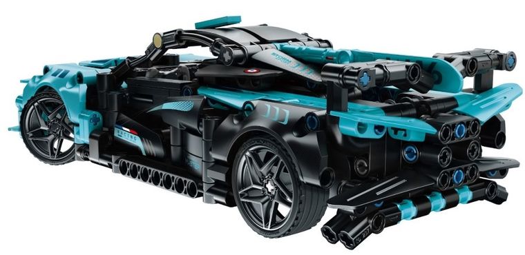 iM.Master, RC wyścigówka niebieska, klocki, 439 elementów
