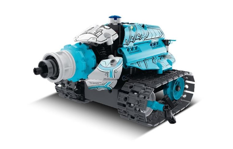 iM.Master, Robo-auto turkusowy, 3w1 zdalnie sterowany, klocki, 398 elementów