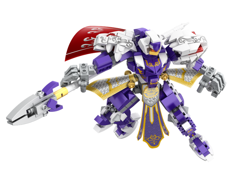 iM.Master, robot tygrys fioletowy 2w1, klocki, 340 elementów