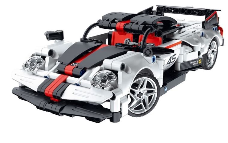 iM.Master, wyścigówka RC biała, klocki, 476 elementów