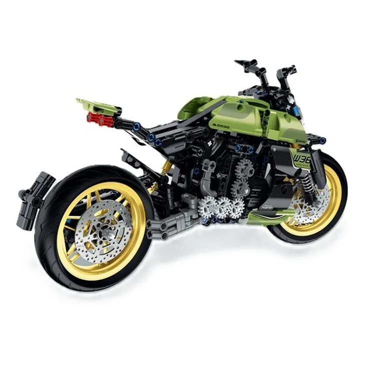 iM.Master, zielony motocykl, klocki konstrukcyjne, 572 elementy