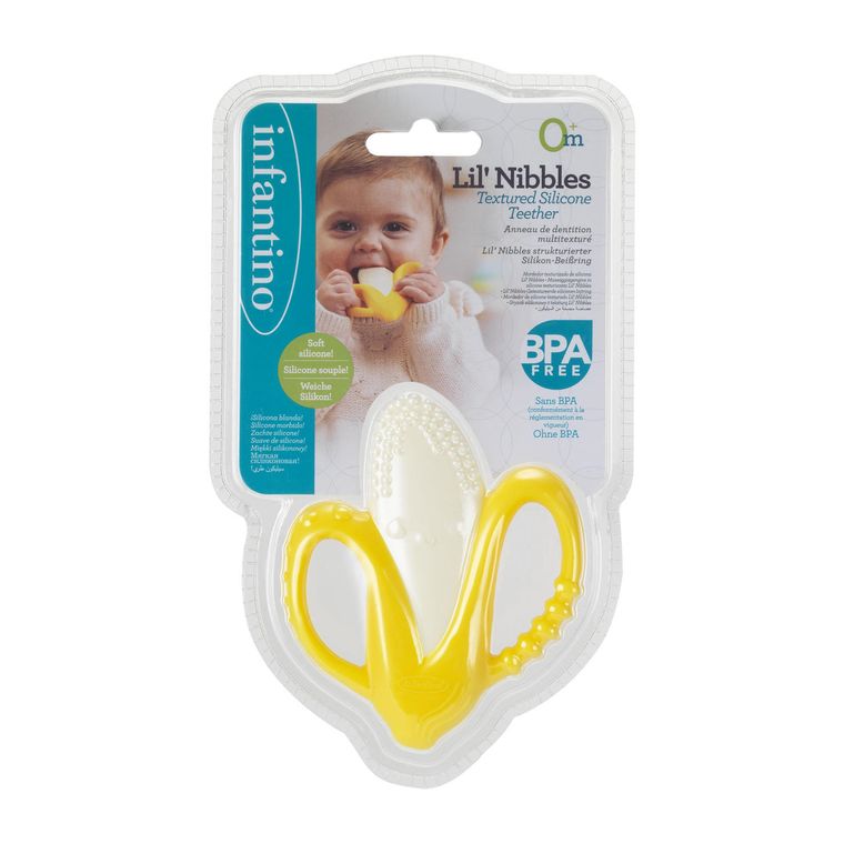 Infantino, gryzaczek silikonowy, banan