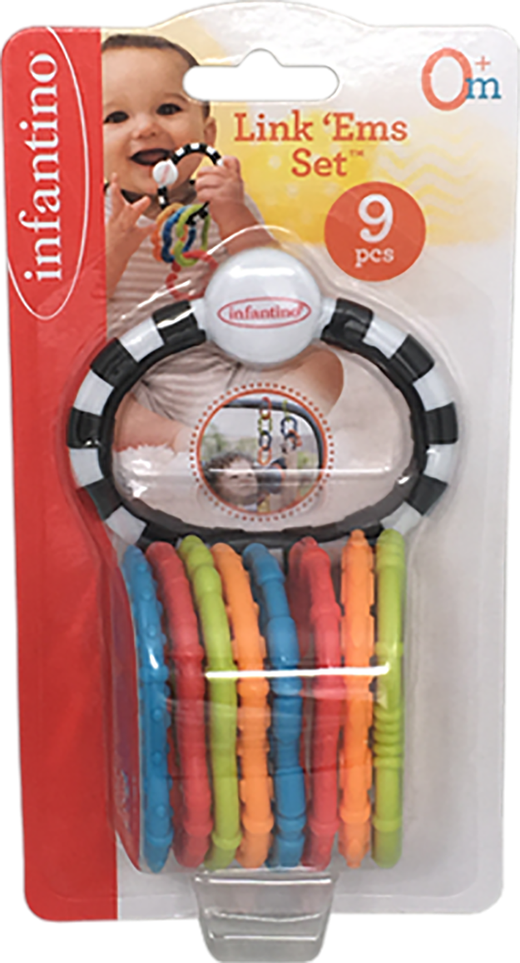 Infantino, łańcuch, gryzak, 9 elementów