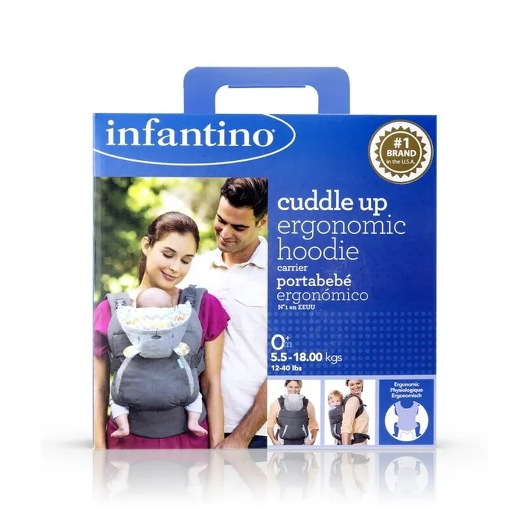 Infantino, nosidełko ergonomiczne z kapturkiem