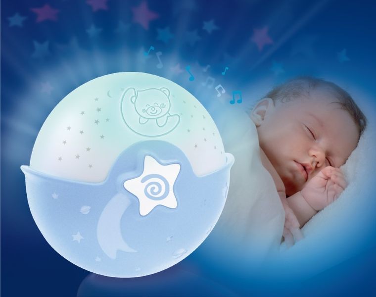 Infantino, projektor 2w1, niebieski