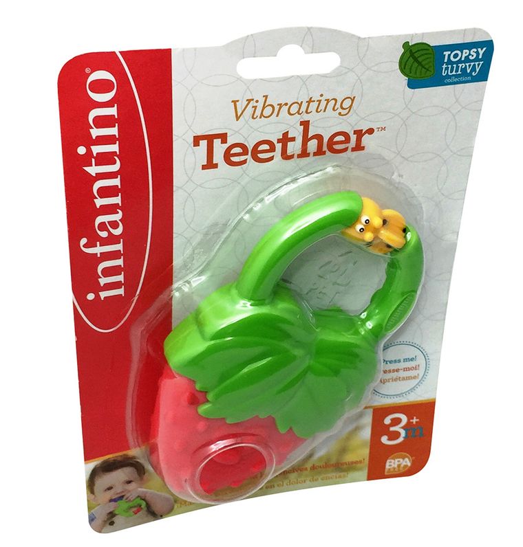 Infantino, truskawka, wibrujący gryzak