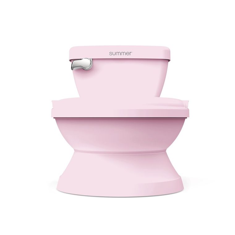 InGenuity, My Size Potty PRO, toaleta dziecięca z dźwiękiem 2w1, nocnik, różowa