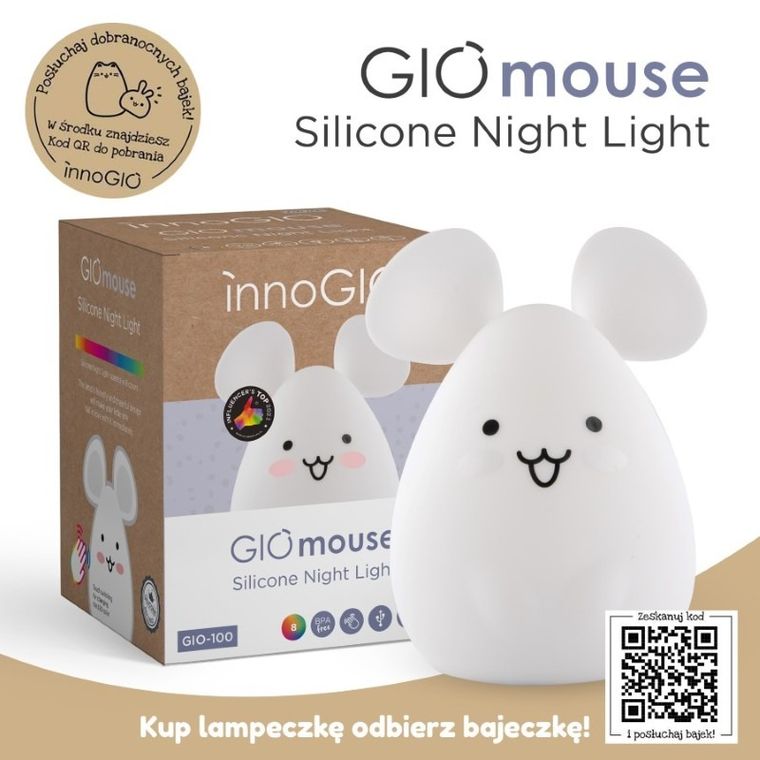 InnoGIO, GIOmouse, silikonowa lampka nocna