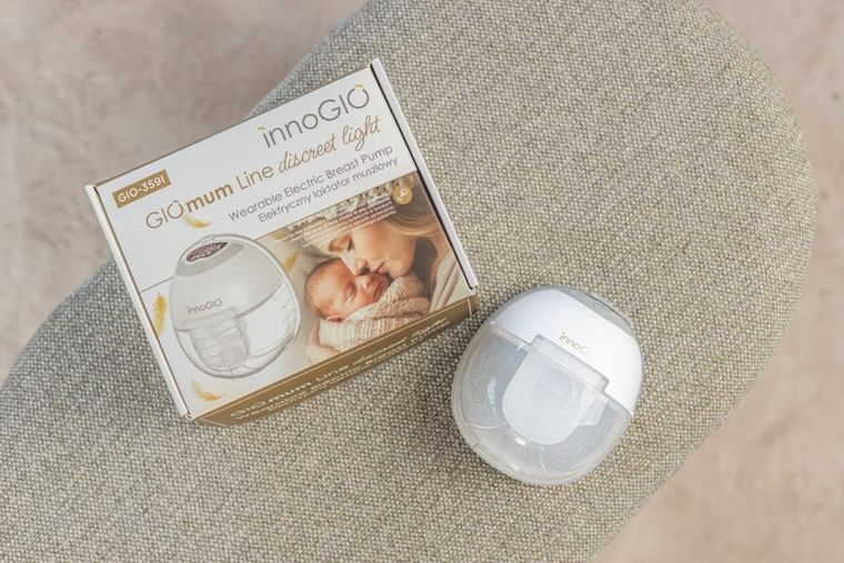 InnoGIO, GIOmum Line Discreet Light, elektryczny laktator muszlowy z podświetleniem