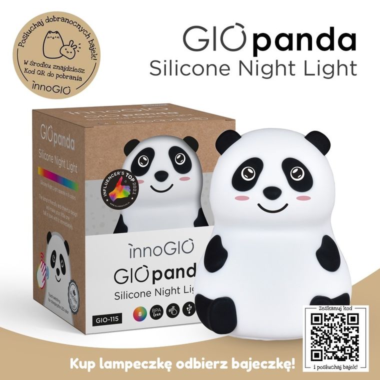 InnoGIO, GIOpanda, silikonowa lampka nocna