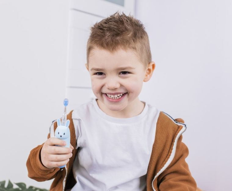 InnoGIO, GIOrabbit, Soniczna szczoteczka do zębów dla dzieci, niebieska