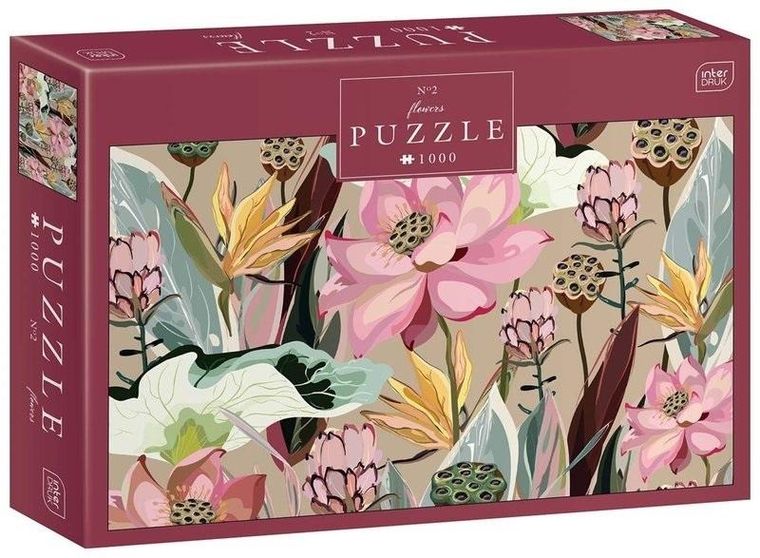 Interdruk, Flowers 2, puzzle, 1000 elementów