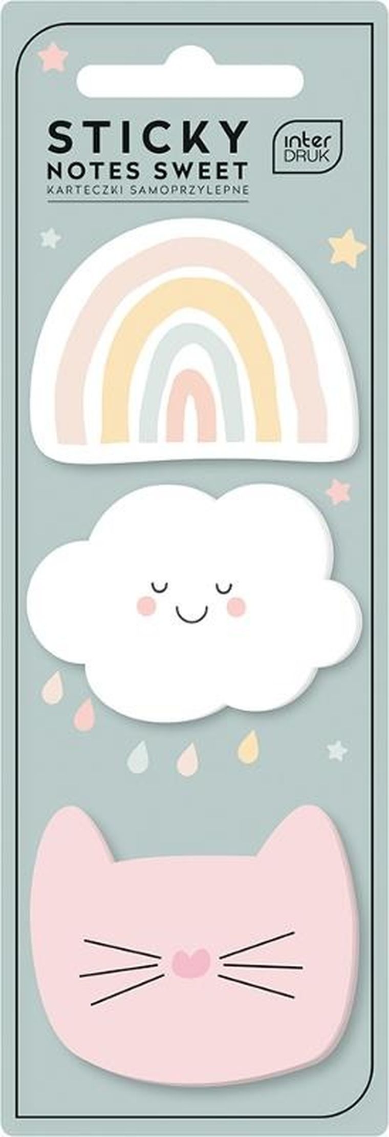Interdruk, notes, samoprzylepne kartki, 45-45 cm, 25 kartek, Sweet, 1 szt.