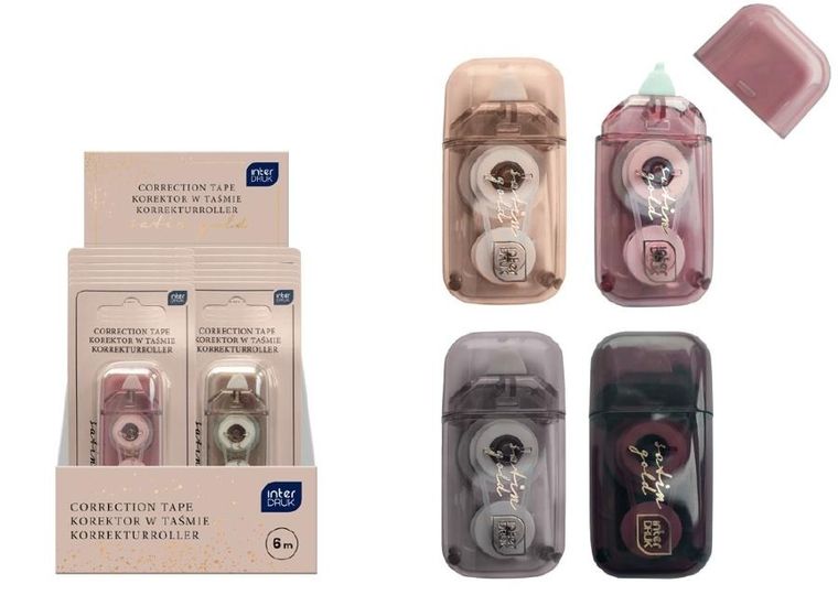 Interdruk, Satin Gold, korektor w taśmie mini, 6m, 1 szt.