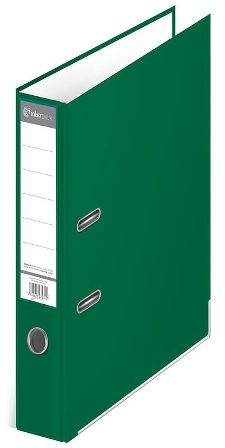 Interdruk, segregator A4/75/2R, zielony
