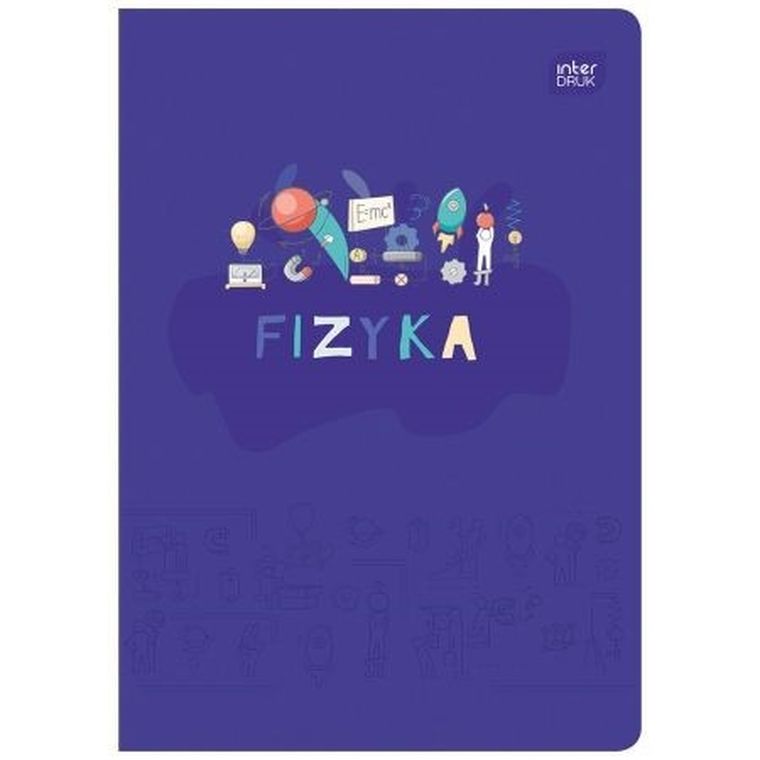Interdruk, zeszyt A5, 60 kartek, kratka, fizyka, 1 szt.