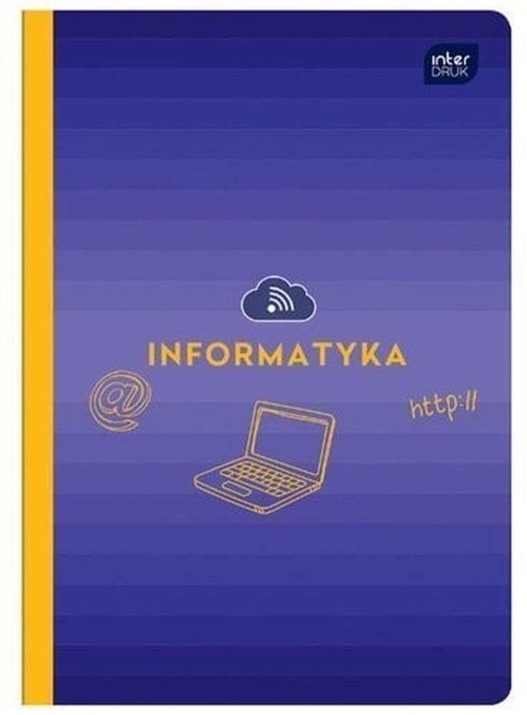 Interdruk, zeszyt A5, 60 kartek, kratka, informatyka, 1 szt.