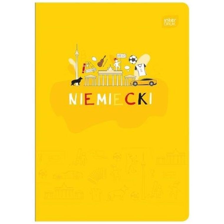 Interdruk, zeszyt A5, 60 kartek, kratka, niemiecki, 1 szt.