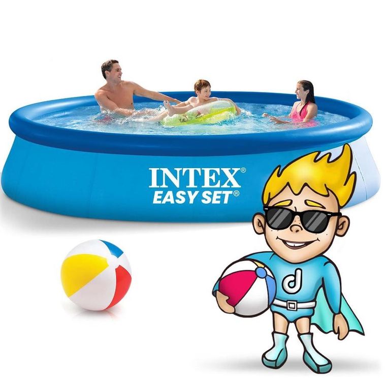Intex, basen ogrodowy rozporowy, 305-61 cm, zestaw 16w1
