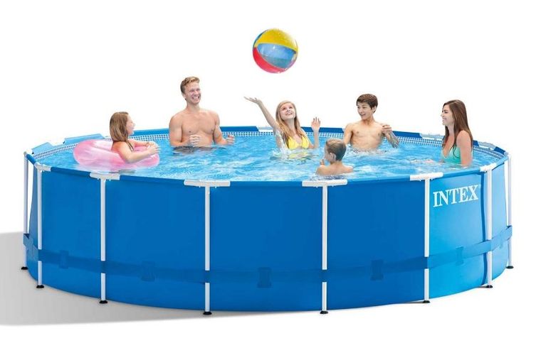 Intex, basen ogrodowy stelażowy, 457-122 cm, zestaw 17w1