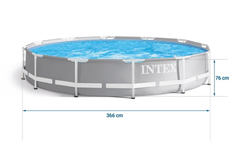 Intex, basen ogrodowy, stelażowy, 4w1, 366-76 cm