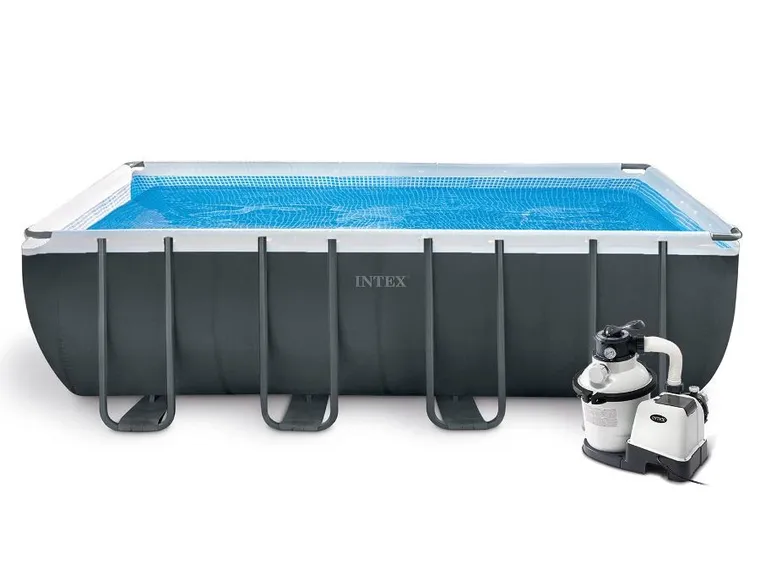 Intex, basen ogrodowy stelażowy, 549-274-132 cm, zestaw 18w1