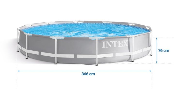 Intex, basen ogrodowy, stelażowy, 6w1, 366-76 cm