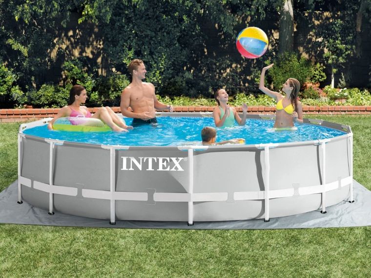 Intex, basen ogrodowy stelażowy, zestaw 12w1, 457-107 cm