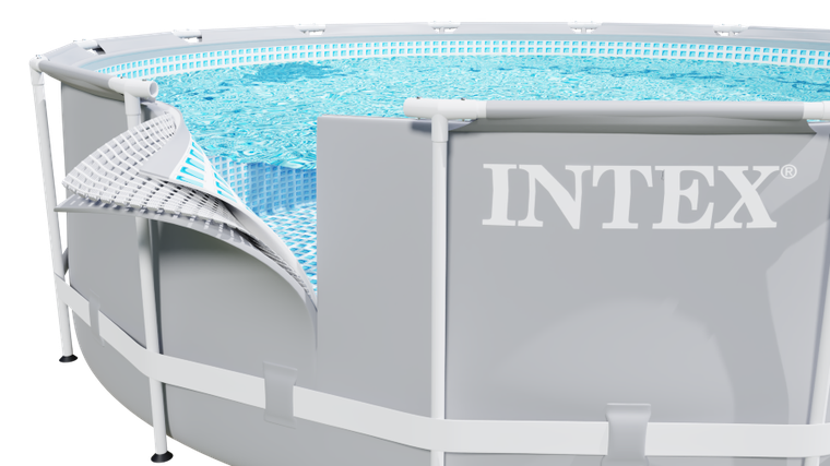 Intex, basen ogrodowy stelażowy, zestaw 4w1, 366-99 cm