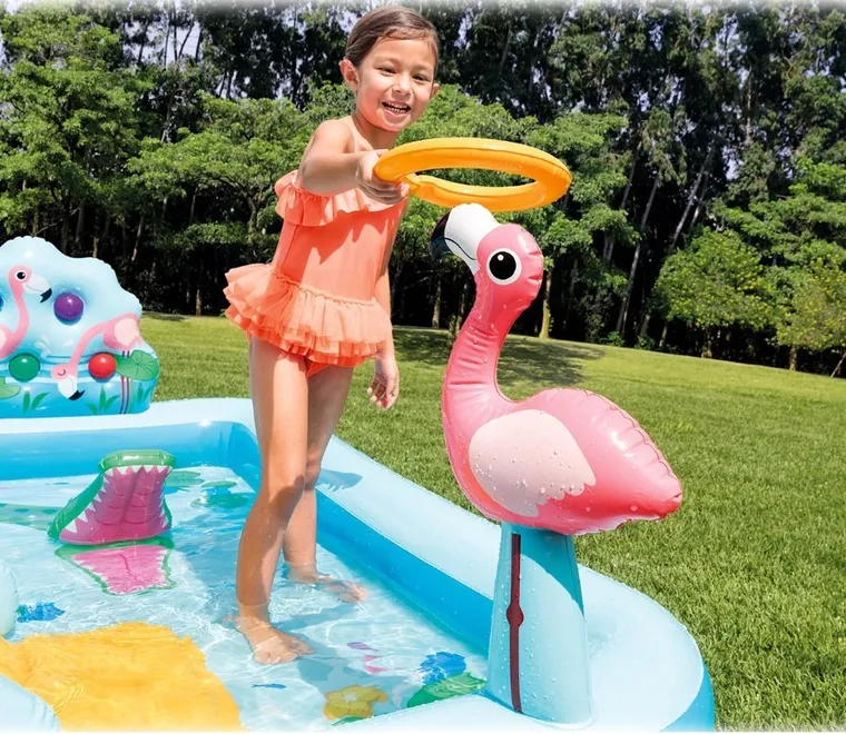 Intex, Dżungla, plac zabaw, dmuchany, 257-216-84 cm