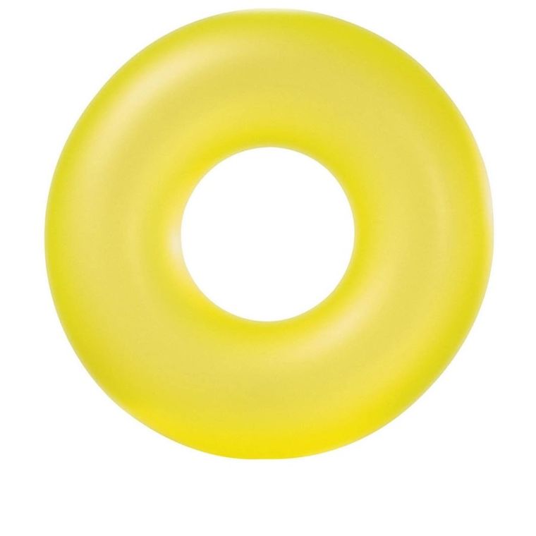 Intex, koło do pływania, neonowe, żółte, 91 cm