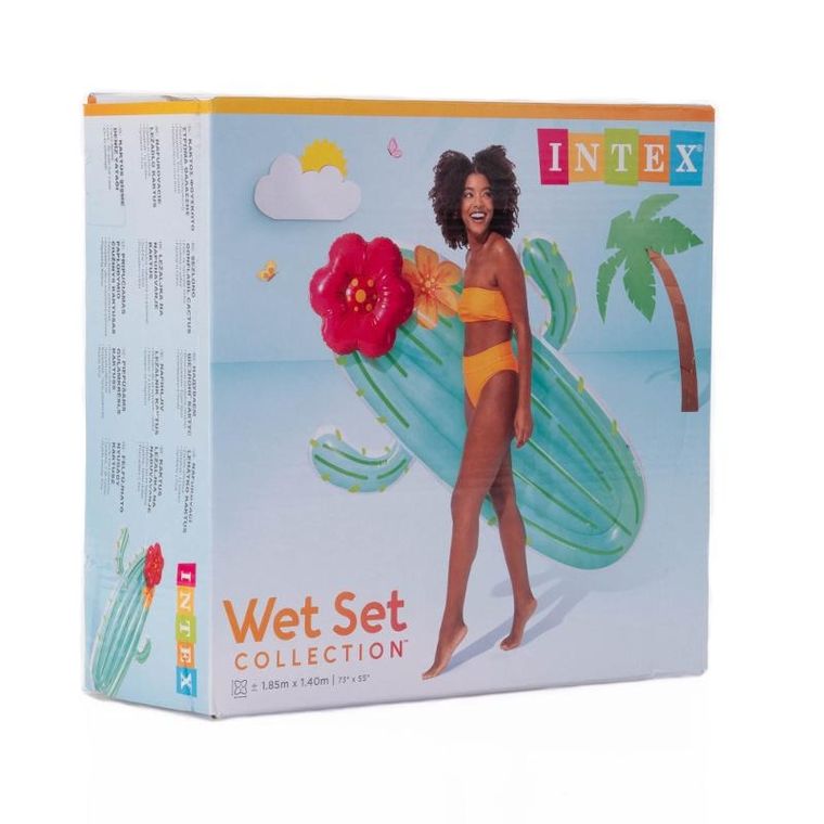 Intex, materac dmuchany, kształt kaktusa