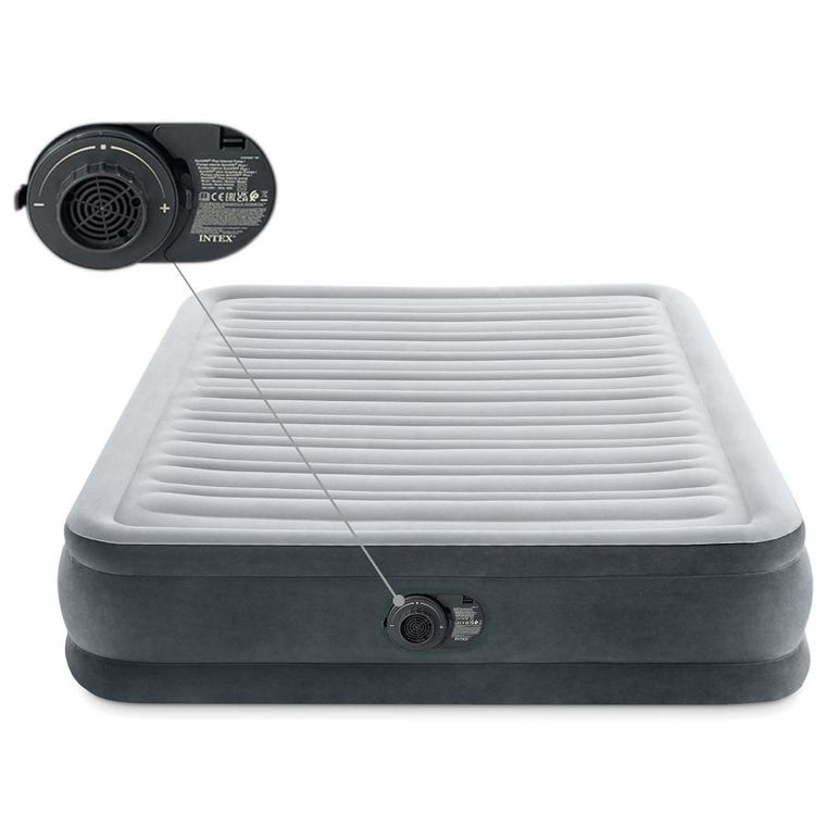 Intex, materac dmuchany, z wbudowaną pompką elektryczną, 191-137-33 cm