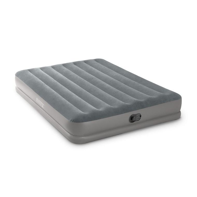 Intex, materac dmuchany z wbudowaną pompką elektryczną, 203-152-30 cm
