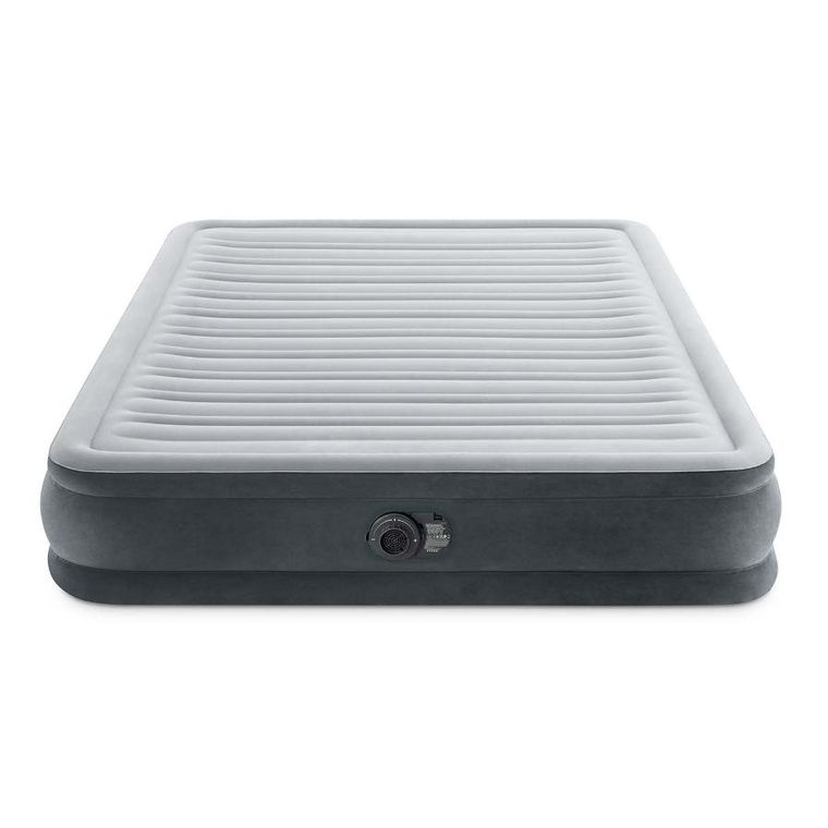 Intex, materac dmuchany, z wbudowaną pompką elektryczną, 203-152-33 cm