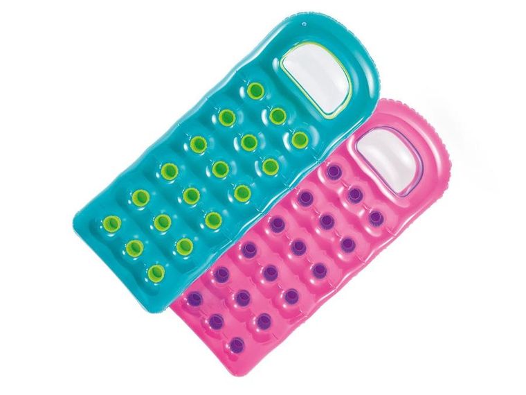 Intex, materac plażowy z okienkiem, turkusowy, 188-71 cm