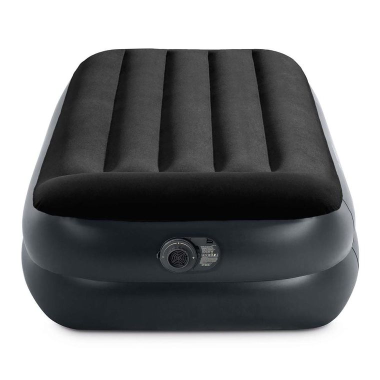 Intex, materac welurowy, z wbudowaną pompką elektryczną, 191-99-42 cm