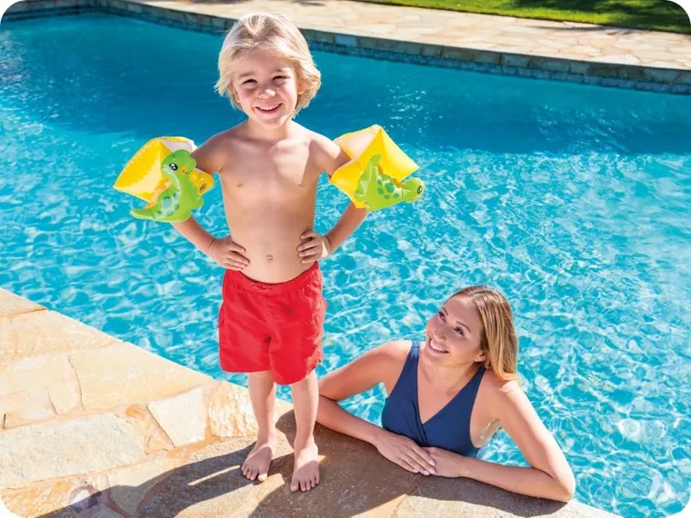 Intex, Rękawki do pływania dla dzieci, dinozaur, 23-20 cm