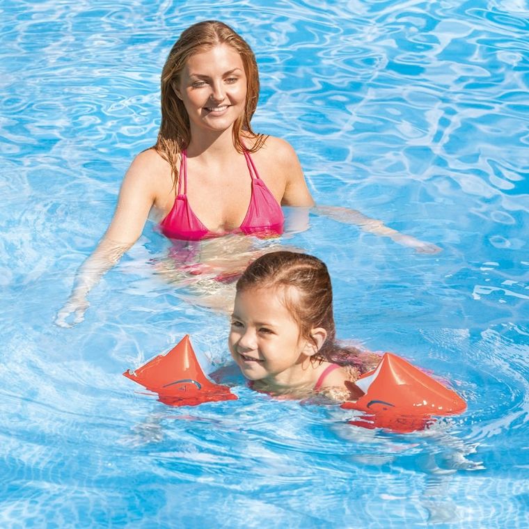 Intex, rękawki do pływania, średni rozmiar, 23-15 cm